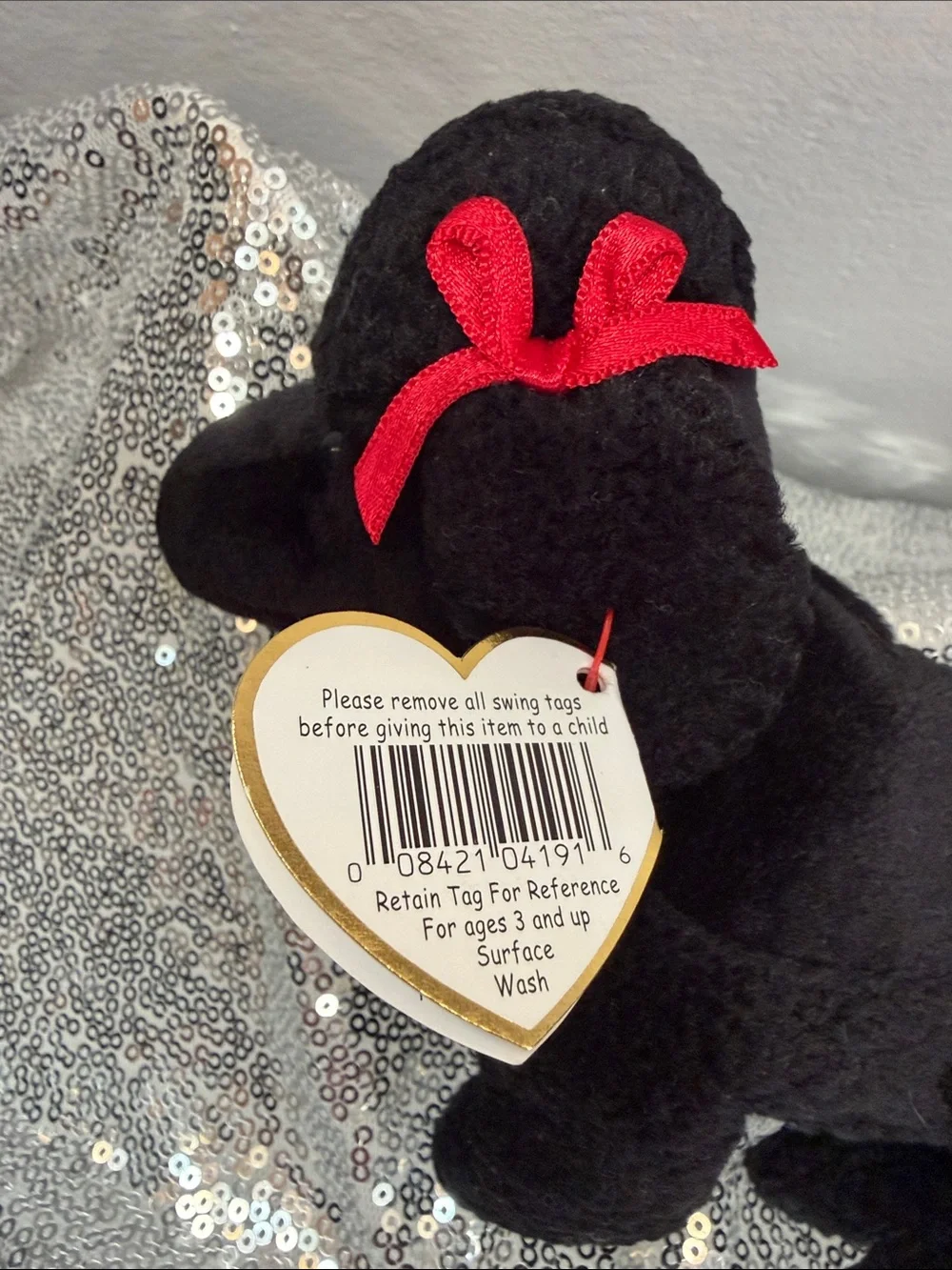 NWT Ty Gigi the Poodle Dog Beanie Baby Toy - Soft